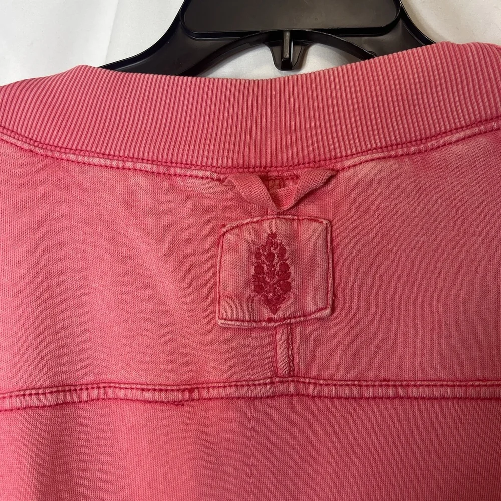 Free People FP Movement Intercept Romper Long Sleeve XL Hibiscus Pink Oversized